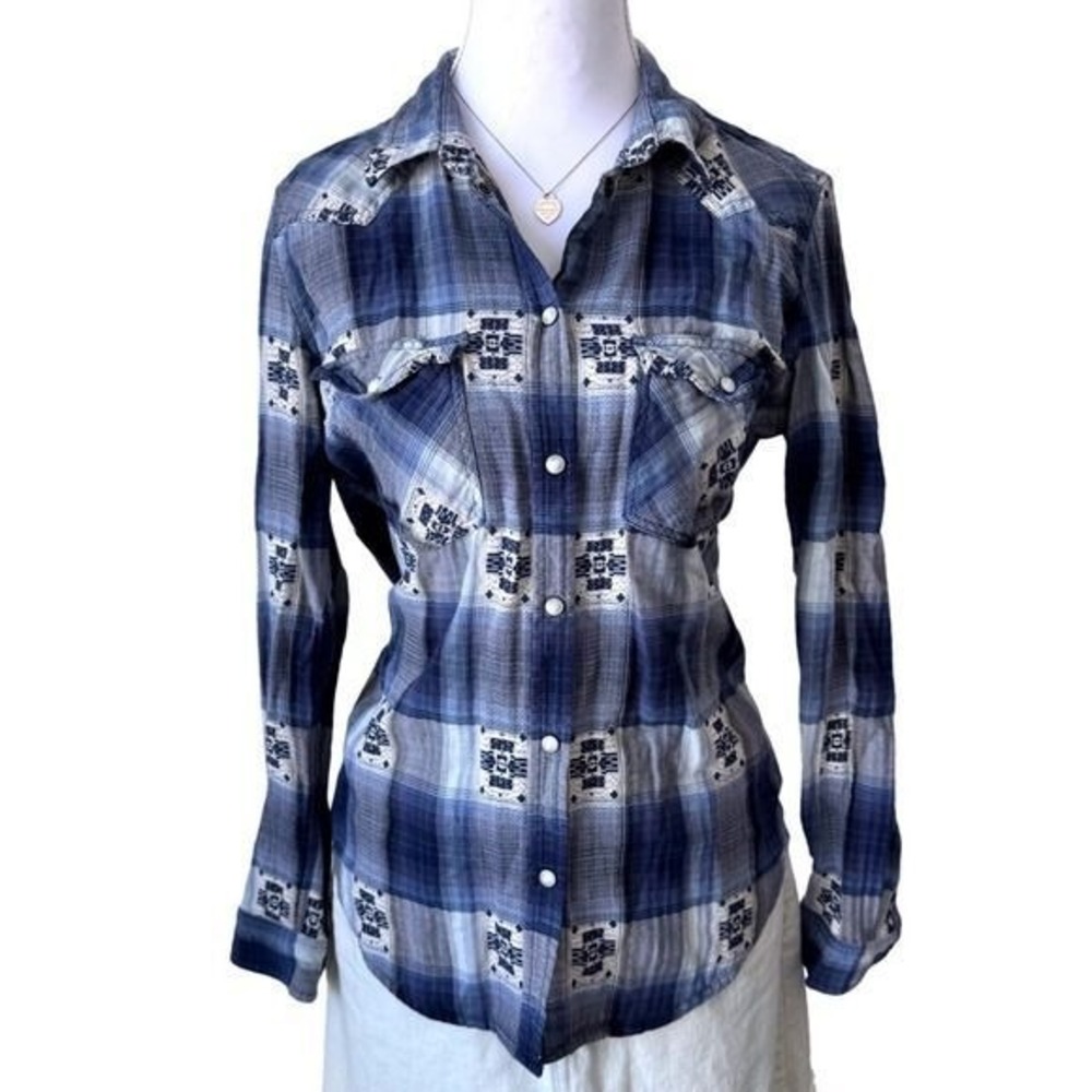 American Eagle Boyfriend Fit Flannel Button Down Shirt Bella Swan TwilightCore S